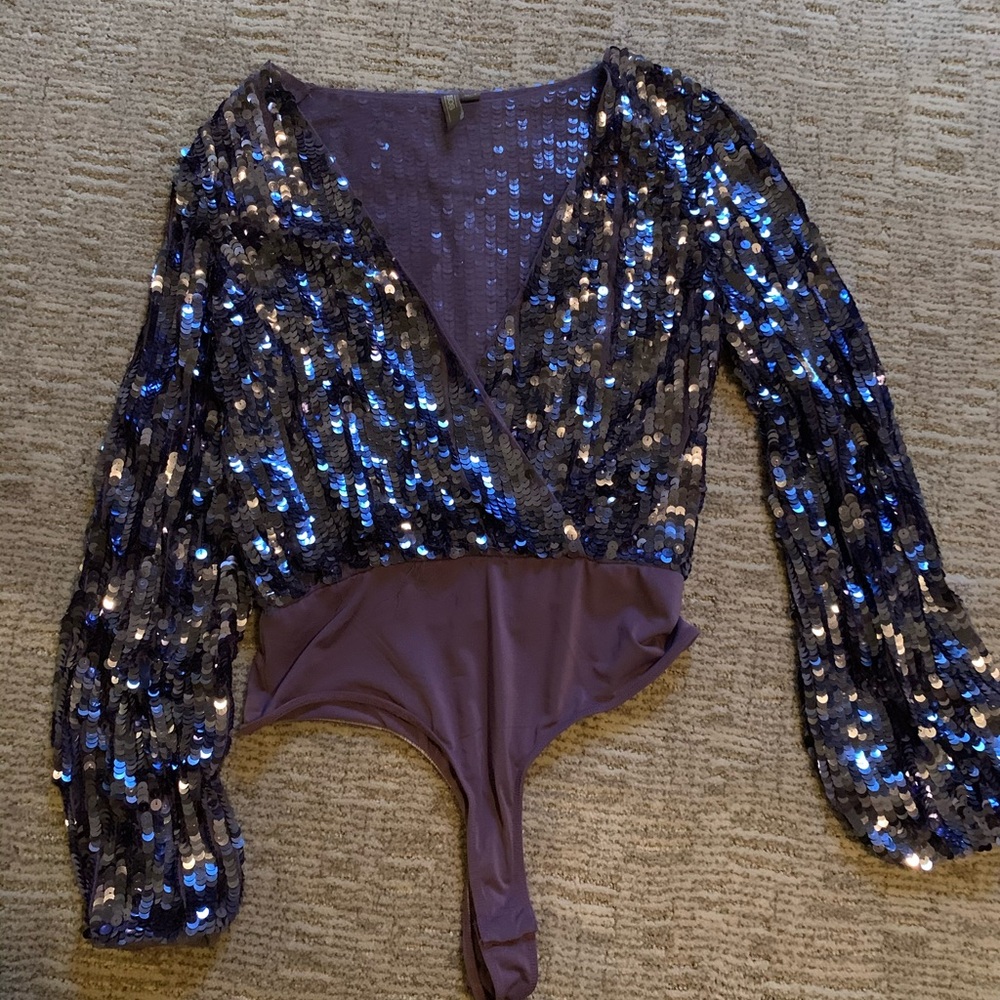 Sparkle Rhinestone Onepiece Purple